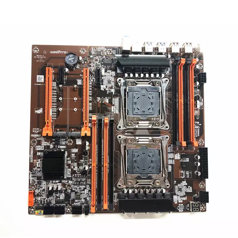 Материнская плата X99 с двойным процессором LGA2011 DDR4 4 канала игровая ATX материнская плата с двойным процессором