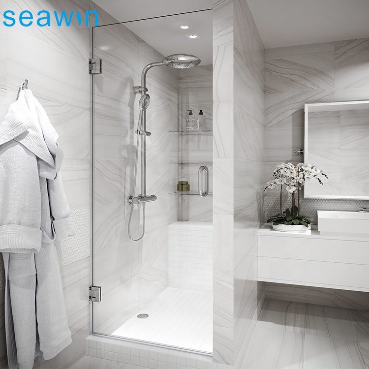 Hot selling bathroom customized frameless hinge glass swing shower cabin room door