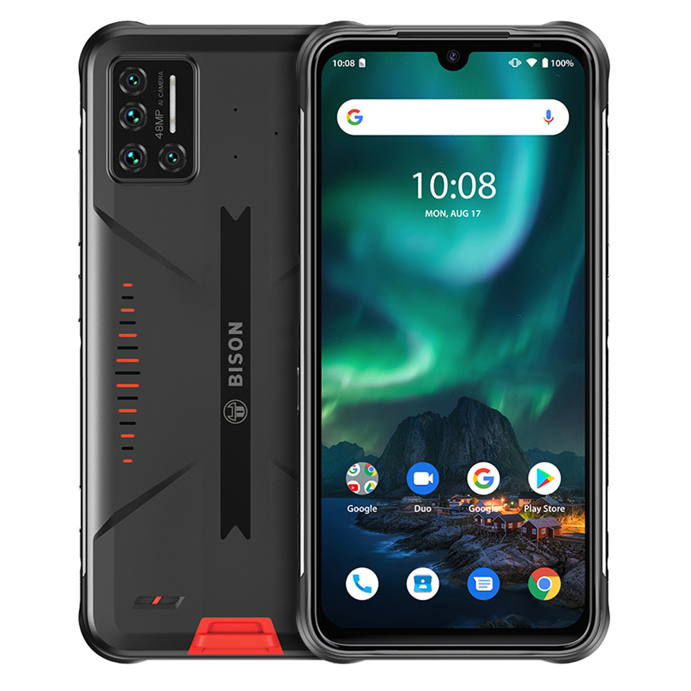 Смартфон UMIDIGI BISON Global Version IP68/IP69K защищенный, четыре камеры 48 МП, экран 6,3 дюйма FHD +, 6 ГБ + 128 Гб, NFC, 4G