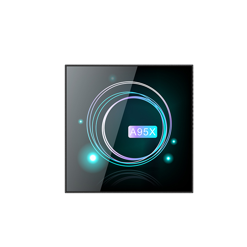 Новый дизайн A95X F3 тонкий Amlogic S905X3 Quad Core A55 панель расшифровки жидкокристаллического дисплея 8K Android 9,0 2 Гб Smart Android Tv box