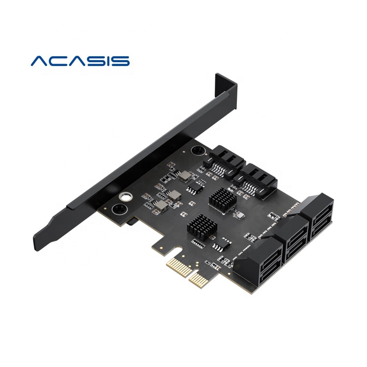 Лидер продаж, 8 портов PCIE-SATA 3,0 ACASIS 6 Гбит/с, плата расширения для цепочки биткоинов, Майнинг эфириума