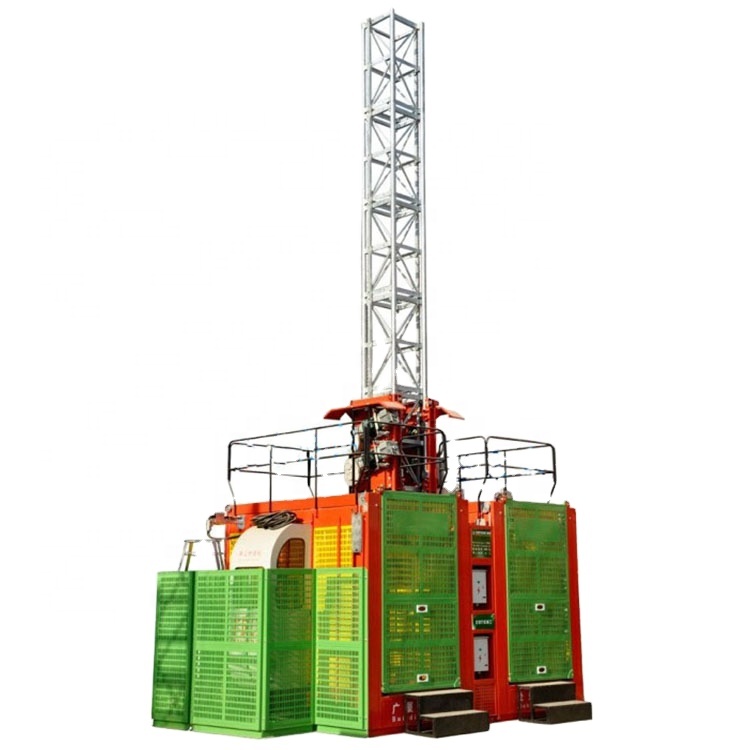 Economic Superior Quality High Rise Electric Single/Double Cage Small Building Construction Hoist