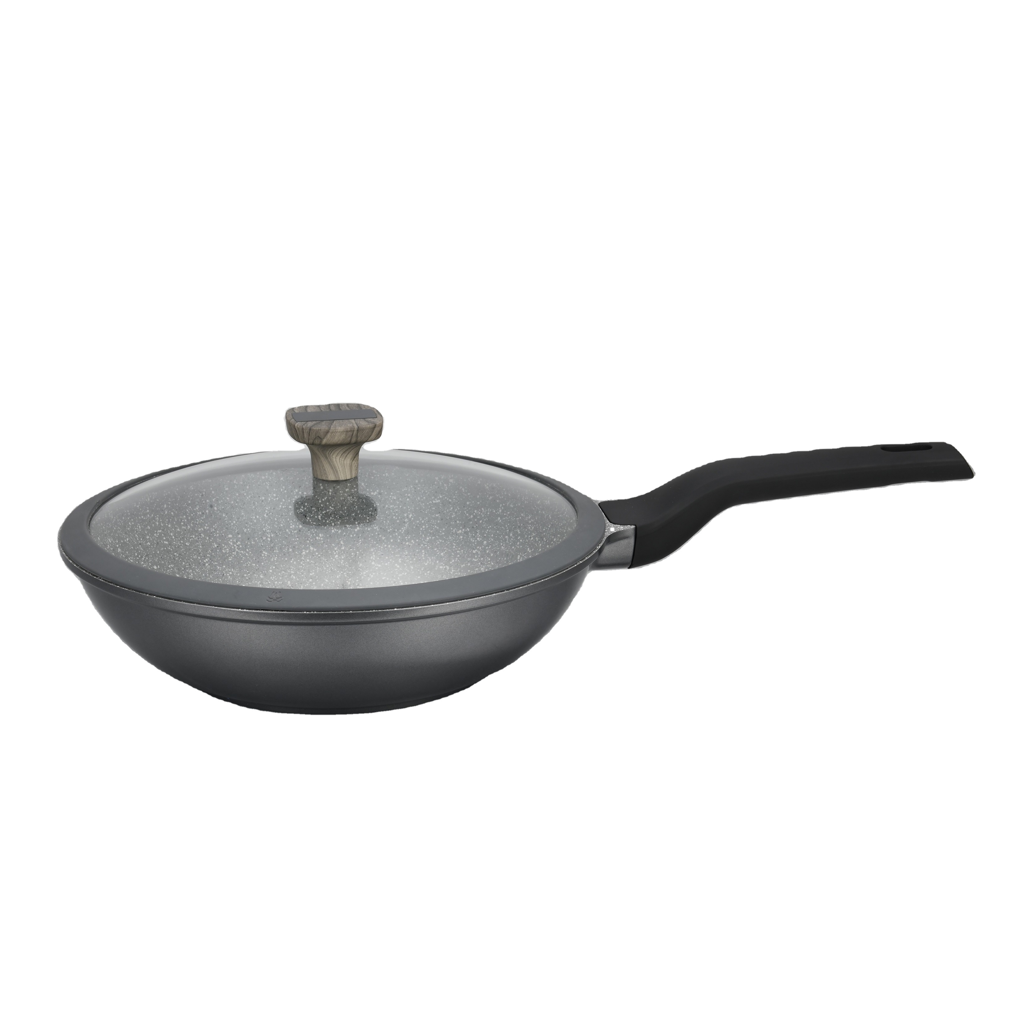 Imported aluminum alloy multi-functional wok die cast cookware set