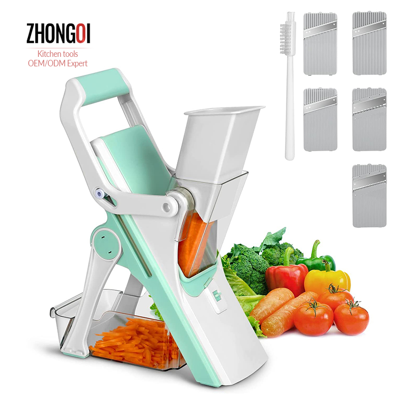 Amazon Best Seller Multifunctional Mandolin Fruit Chopper Slicer Cutting Tool Manual Online Vertical Vegetable Cutter/