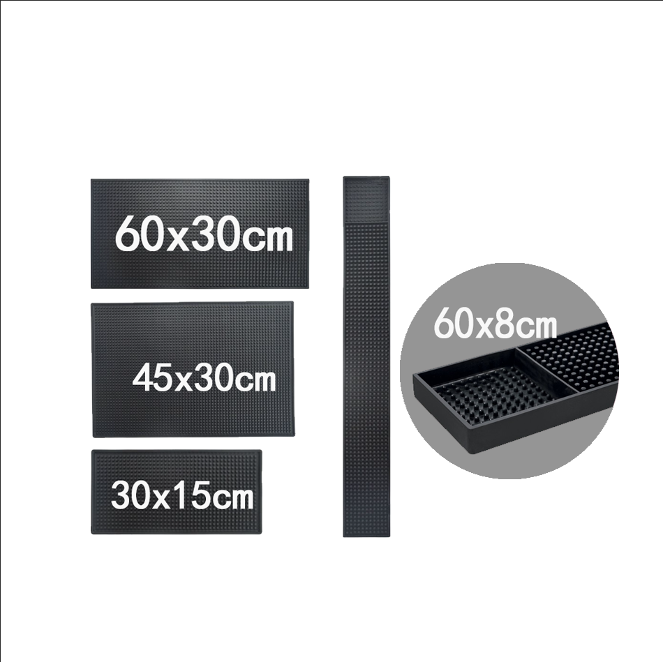 Custom Rubber Bar Drip Mat with Logo Bar Runner Mat Bar Mats