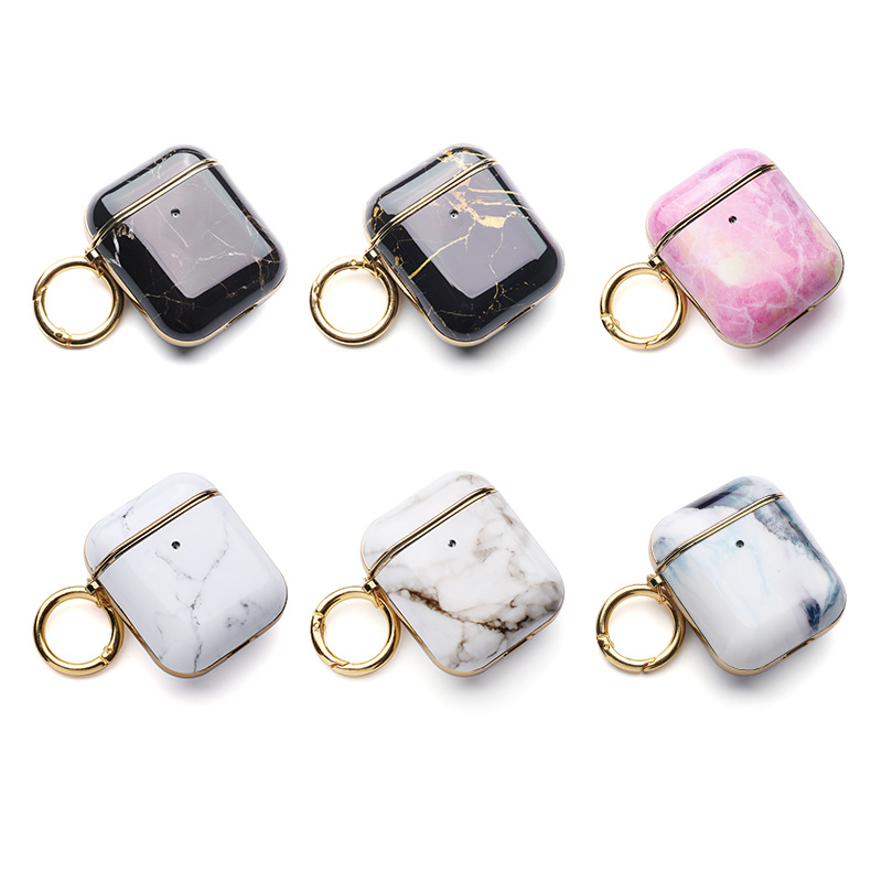 Мраморный чехол для наушников apple airpods iPhone