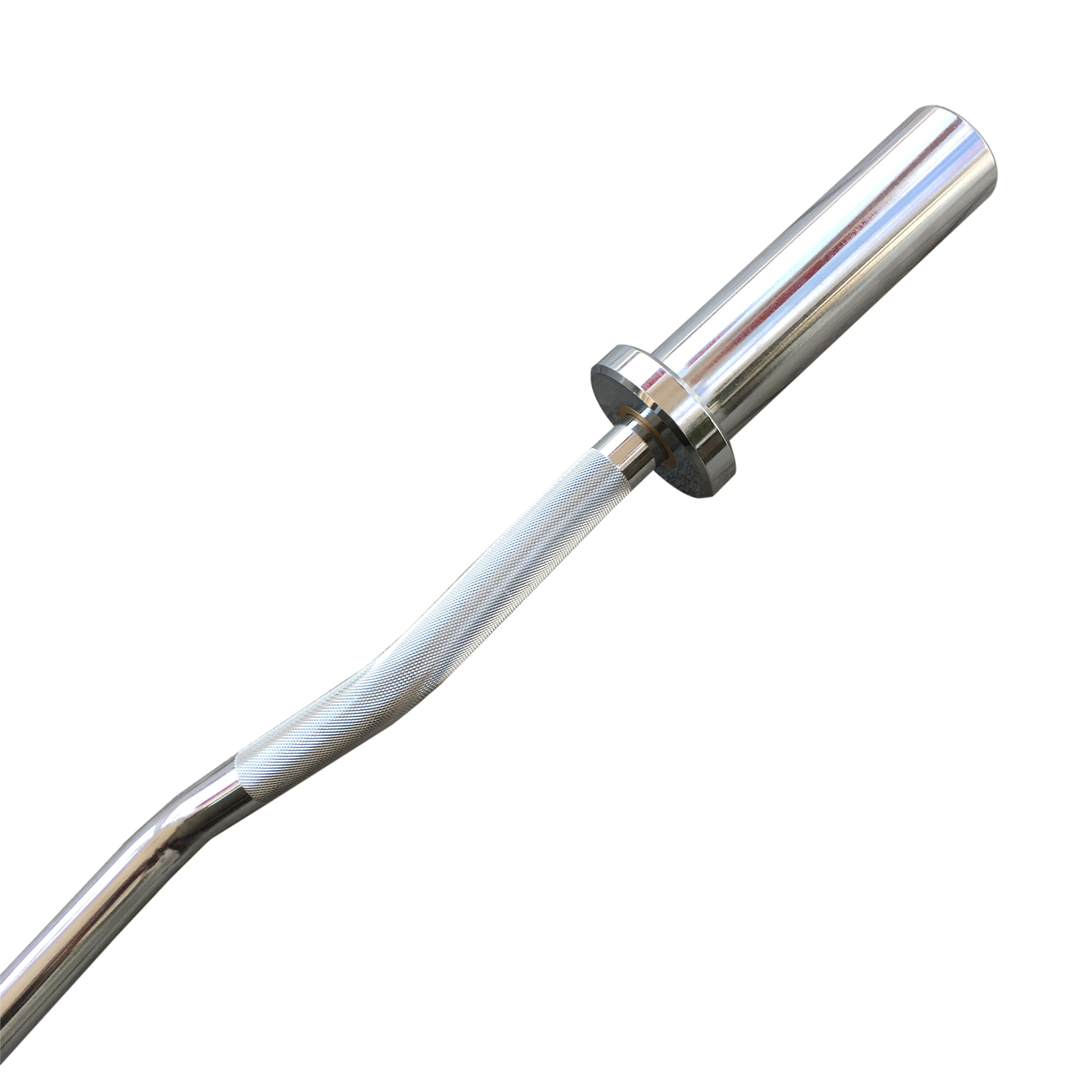 Commercial 1.2m Curved OB Bar Gym Ez Curl Bar Bodybuilding Weightlifting Barbell Curl Bar with screw collar