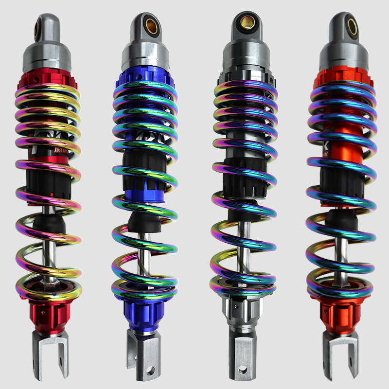 Electric motorcycle gradient color rear shock absorber modified 32cm phantom color rear shock absorber