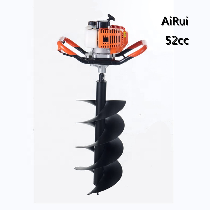 52cc one man Type Gasoline Earth Auger CG520 individual manual earth auger 44-5 deep hole earth driller BG520