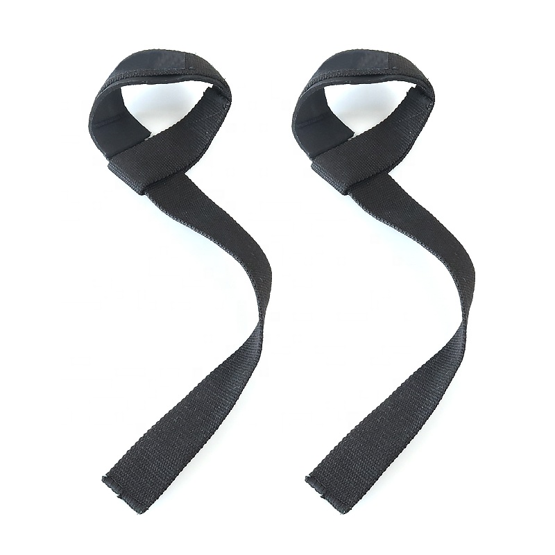 Heavy Cotton Lifting Straps Weight Lifting Belt With EVA Pad Powerlifting Strap