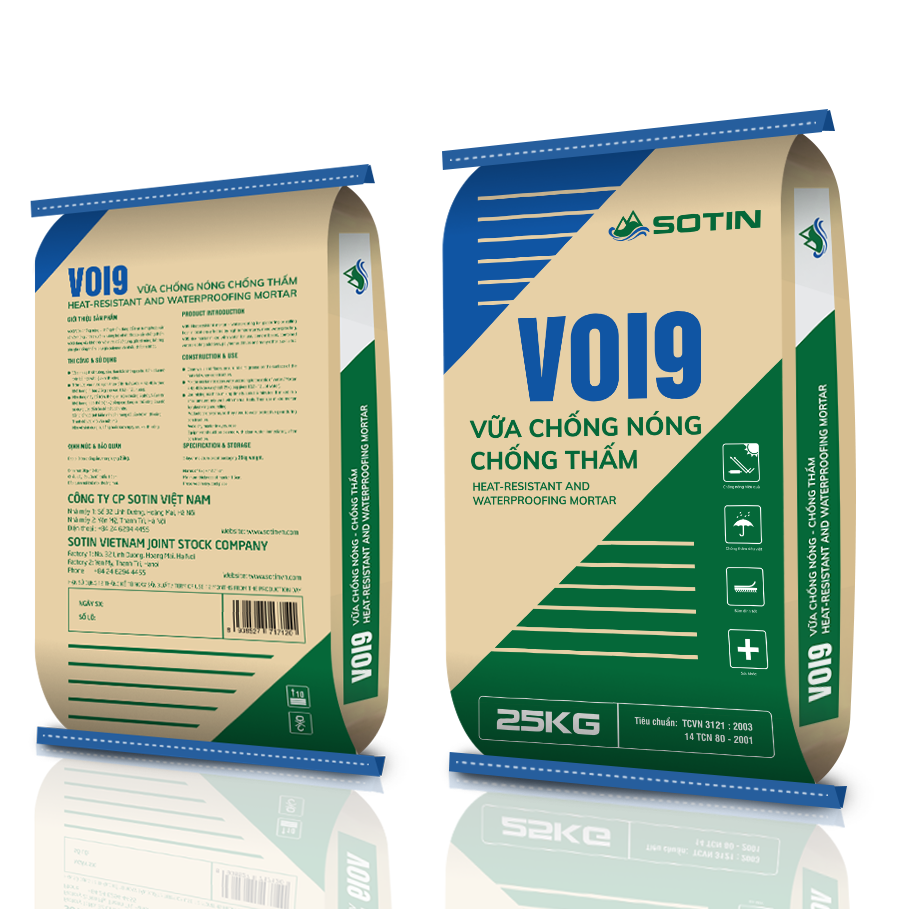VOI9 Good Heat Resistant Waterproofing Mortar Easy to Work