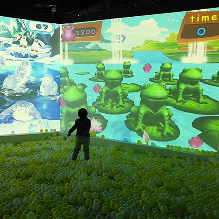 3D игры, Новый парк аттракционов, сумасшедшая Волшебная интерактивная система проекции настенных шаров, цена
