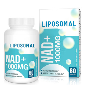 Customized NAD plus Nicotinamide Adenine Dinucleotide 1000mg pure Nad + powder softgels pills for supporting Cellular Energy
