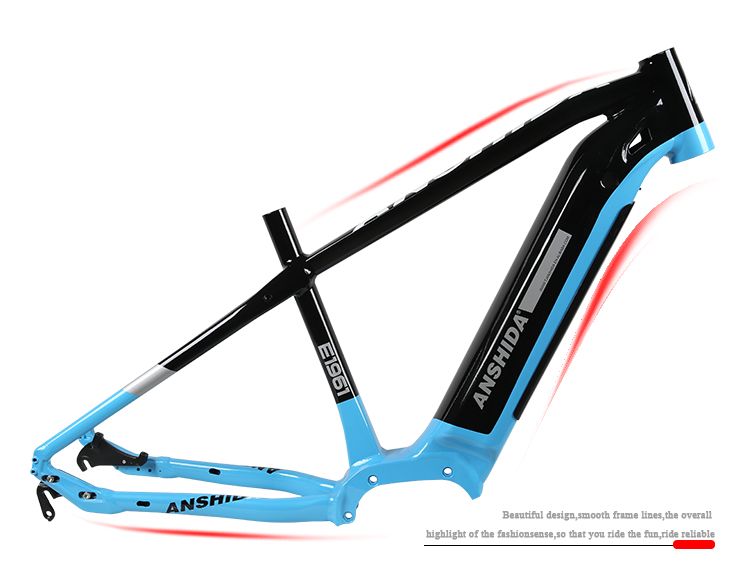 OEM / ODM Bafang M400 XC Hardtail mtb рамы, алюминиевая 6061 рама для электровелосипеда, рама для электровелосипеда