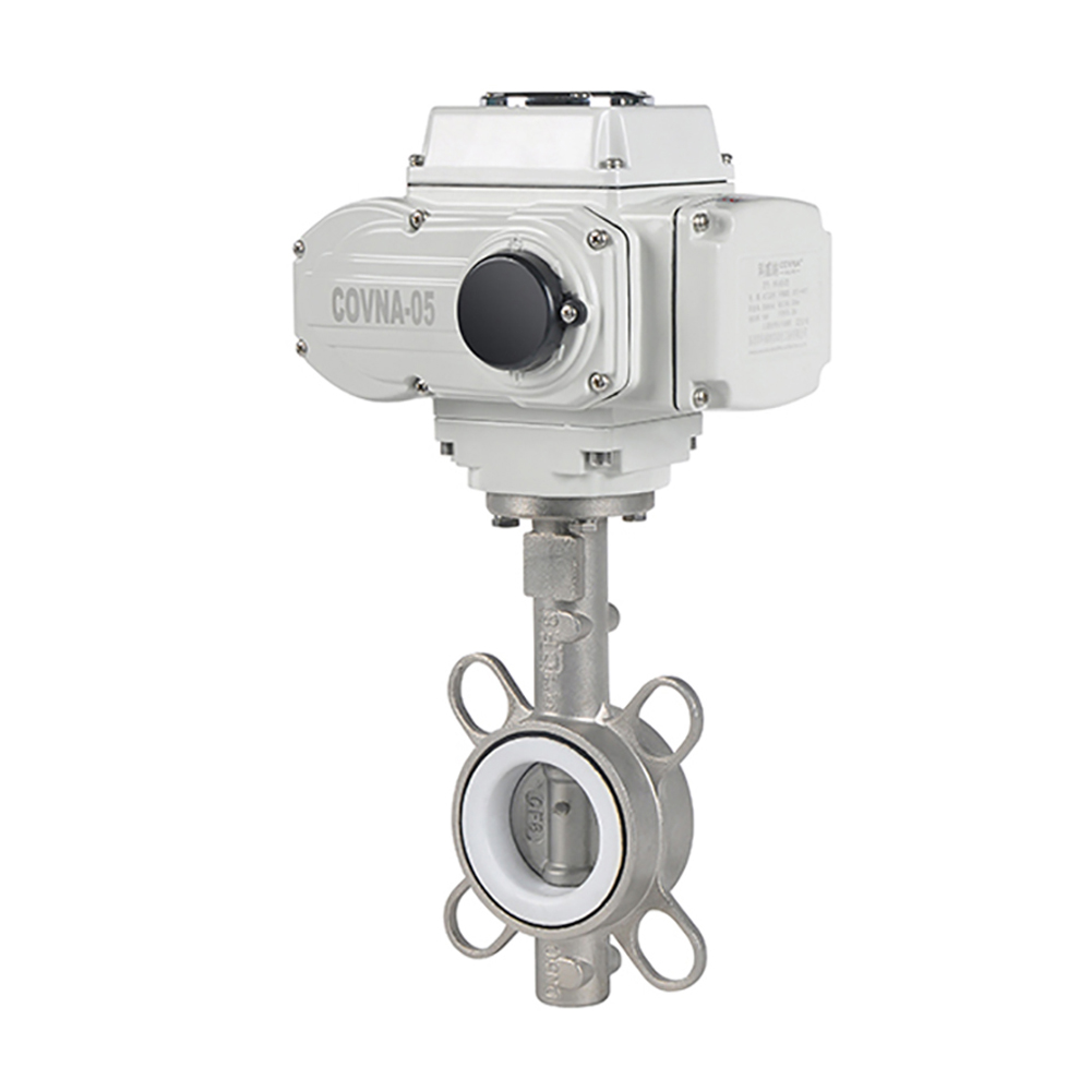 COVNA 24VDC Three Phrase Modulating Electric Actuator Butterfly Valve