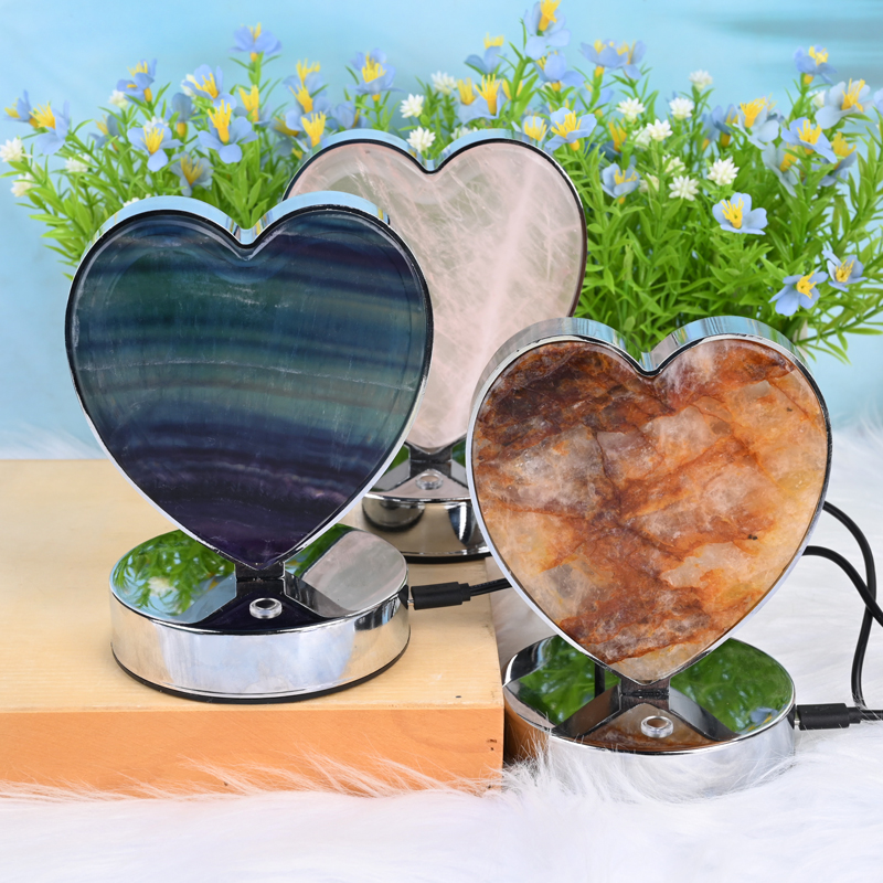 Wholesale Natural Crystal Healing Stone Crystal Variety Shaped Lamp For Home Decoration