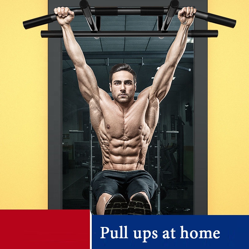 Adjustable Home Exercise Indoor Gym Portable Workout Doorway Wall Mount Fitness Pull Up Bar