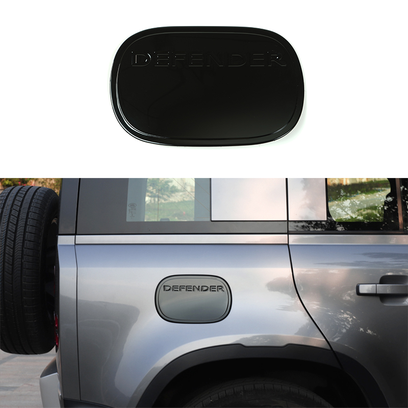 High quality fuel tank cover for 2020+ Land Rover Defender glossy black stainless steel fuel tank cover