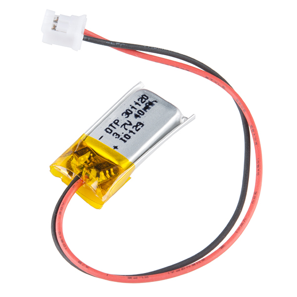 Миниатюрная аккумуляторная батарея Dtp301120 3,7 в 40 мАч с сертификатами CB IEC62133 Un38.3