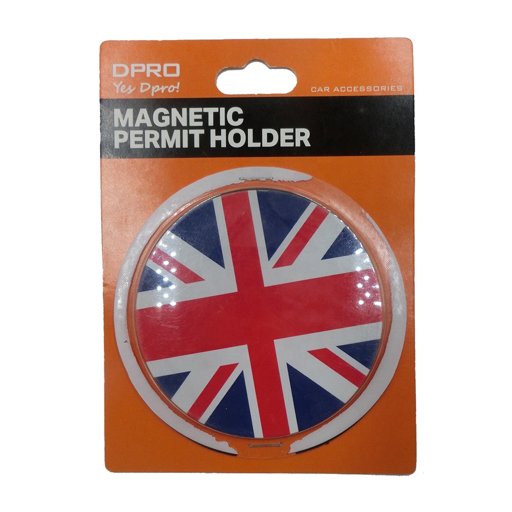 Custom Design Magnetic Road Permit Holder Car Tax Disc Card Holder