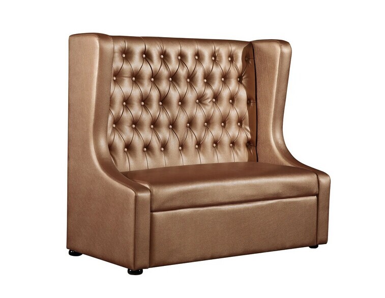 Modern fast food restaurant banquette seating