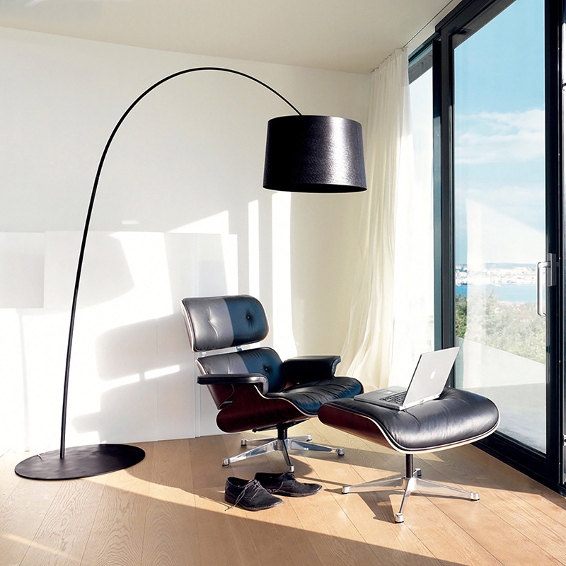 Postmodern minimalist Nordic lying fishing metal led floor lamp E27 made in china