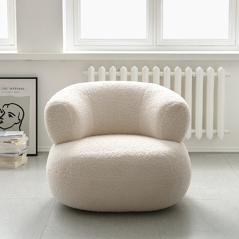 Роскошный стул boucle chair в скандинавском стиле, одноместный диван-стул, современный одноместный диван для гостиницы, кресло для отдыха с акцентом
