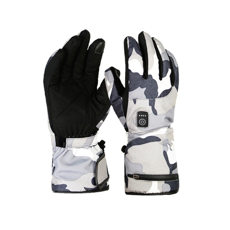 Mydays Outdoor Heating gloves adjustable rechargeable battery Men's and women's ski full finger motorcycle racing gloves