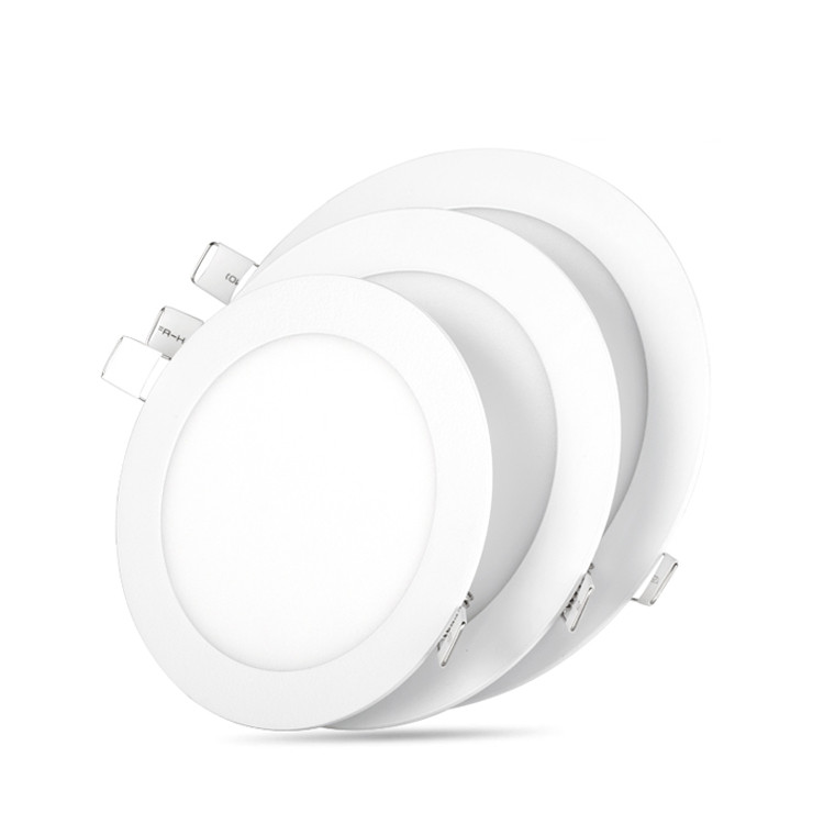 5 лет гарантии Triac Dimmable круглый светодиодный потолочный Холодный теплый чистый белый круглый светодиодный панельный свет 6 Вт 12 Вт 18 Вт CRI 85 плоская светодиодная панель