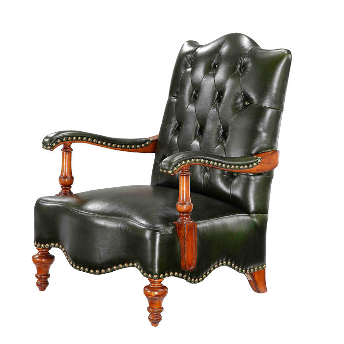 Genuine Leather Luxury Chairs For Sitting Room Modern Chairs Living Room Leisure Chair For Bedroom