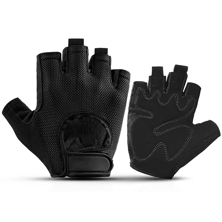 Wholesale Customized Hot Style Men and Women Sports Half-finger Fitness Cycling Non-slip Gym Gloves