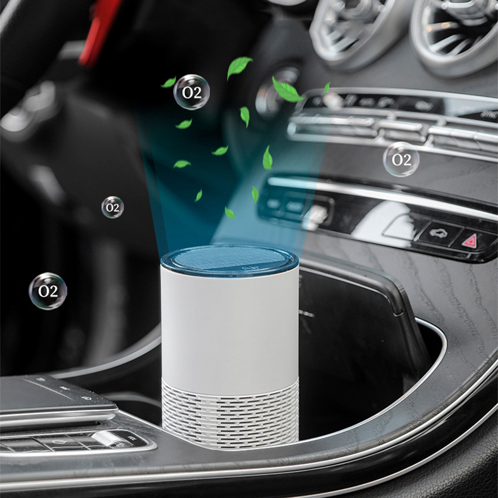 Оптовая продажа, бытовой портативный очиститель воздуха, завод Usb перезаряжаемый Настольный автомобиль 2 в 1 портативный очиститель воздуха