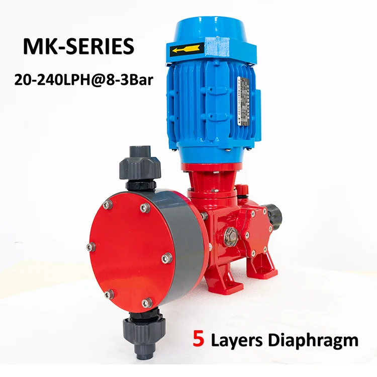 MD-1000 L/hr-4Bar-1100W Volumetric Cup Aqua Metering Pump Adblue Auto Acid Dosing System PVDF For 100L Chemical Tank Units