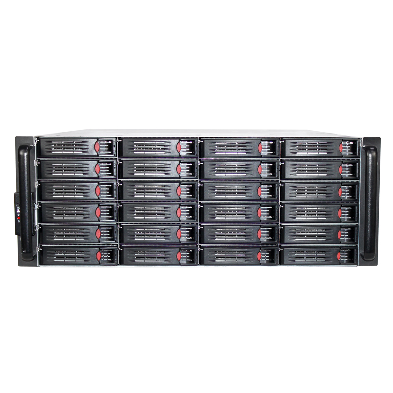 4u стойка для хранения 24 hdd CCTV/4u серверное шасси с горячей заменой