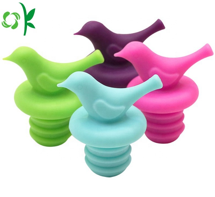 OKSILICONE забавная Силиконовая пробка в форме маленькой птицы для бутылок вина, колпачки для напитков и пива, Силиконовая пробка, аксессуары для вина