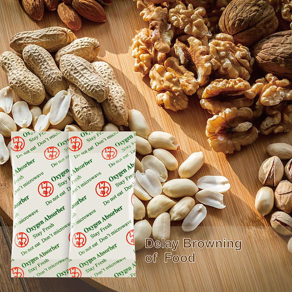Сохраняет свежесть пищевых продуктов в герметичных пакетах, Кислородные поглотители 2000 куб. См