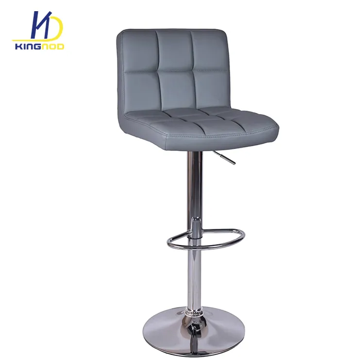 Bar Chair Classic Design Popular Nordic Leather Dining Chair PU Bar Stool Swivel Adjustable High Bar Chair