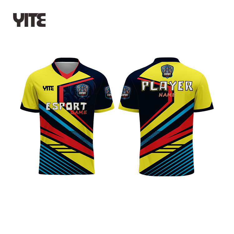 Top quality custom gaming jersey, Esports jersey custom sublimated gaming jersey