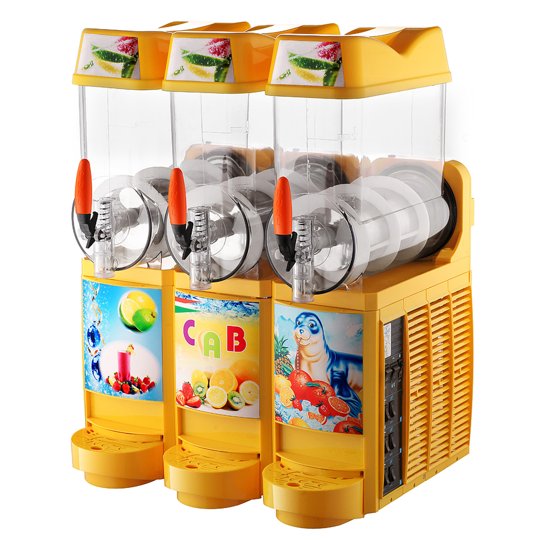 Electric Stainless Steel Slush Machine Automatic for Commercial Food Ice Cream Snack Applications