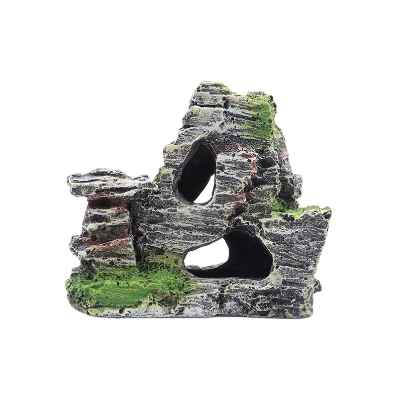 New Creative Resin Rockery Fish Tank Hiding Ornaments Fish Tank Ornaments Small Aquarium Decorative Rocks