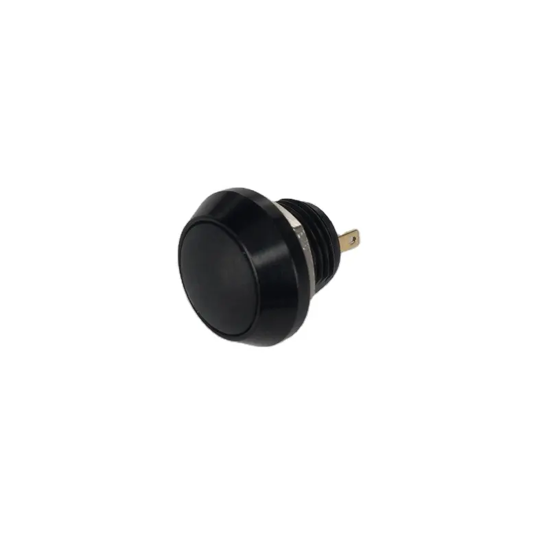 Momentary Push Switch 12mm Small Black Momentary Push Button Switch