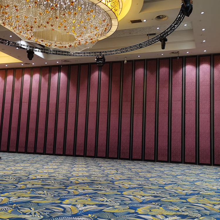 Highest Aluminum Frame Soundproof Semi Auto Movable Partition Walls For Hotels And Restaurants