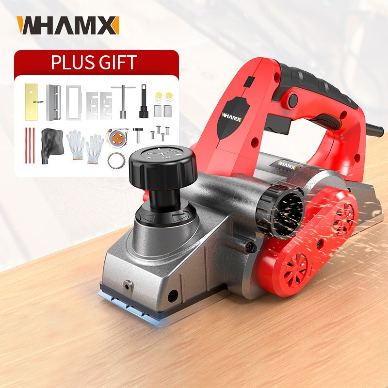 WHAMX 1350 Вт портативный алюминиевый корпус 220 В Электрический строгальный станок для дерева