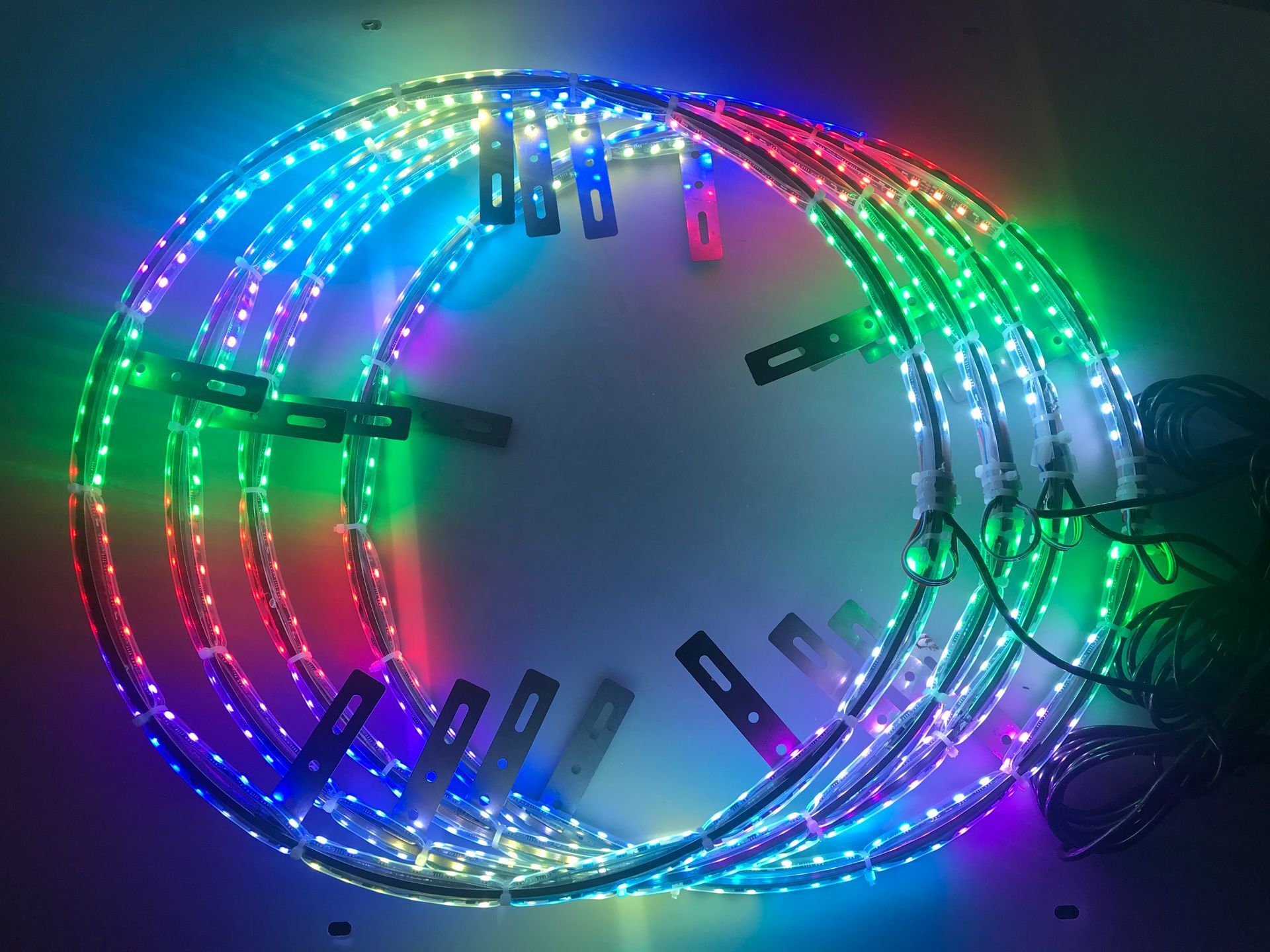 5050 SMD LED 4 шт. IP68 водонепроницаемый RGB самая яркая кольцевая светодиодная Автомобильная фара