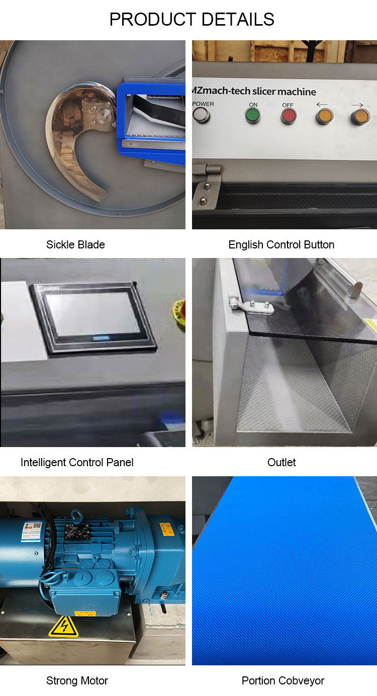 Automatic frozen meat slice slicer mutton beef roll cutter machine bacon slicing sausage cutting  machine