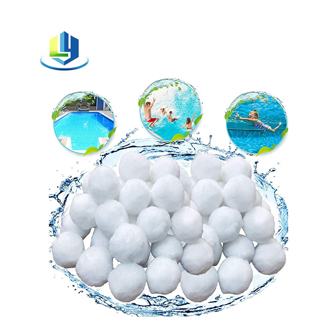 High Efficienty Backwashing Floating Fiber Ball Filter Media For Oil Filed Water