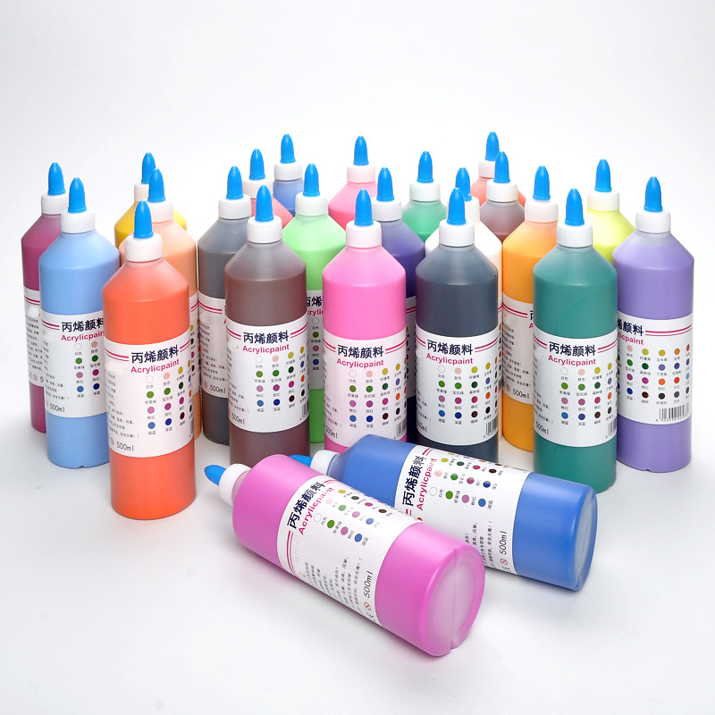 No Fading Non Toxic High Flow Rich Pigment Acrylic Pouring Paint Set for Kids Adults Artists Canvas Crafts Wood Painting