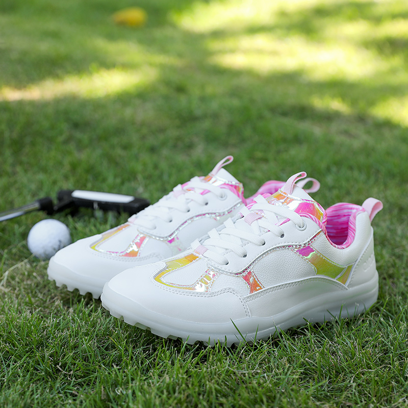 Ladies Golf Shoes Microfiber Upper Breathable Mesh Casual Sports Shoes
