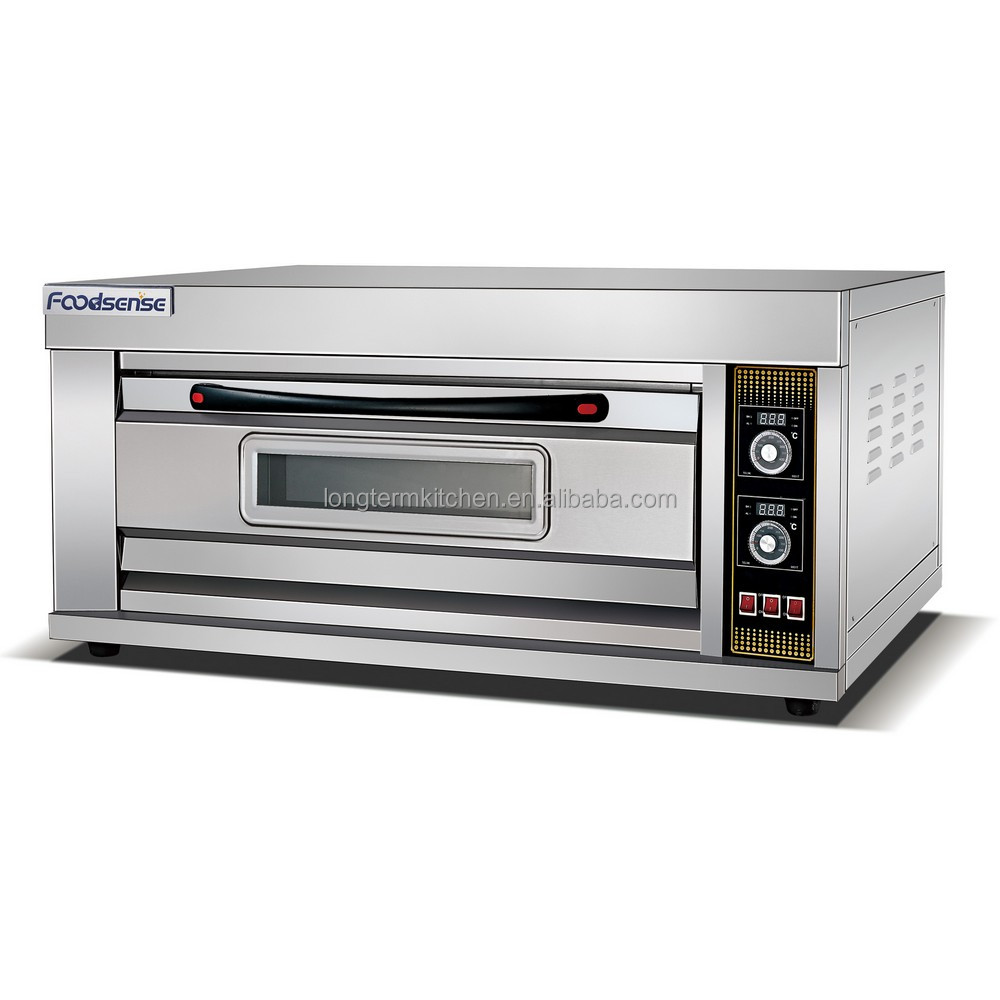 1-Deck 2-Tray Electric deck oven, professional baking oven. Bread oven, pizza oven. pizza oven temperature