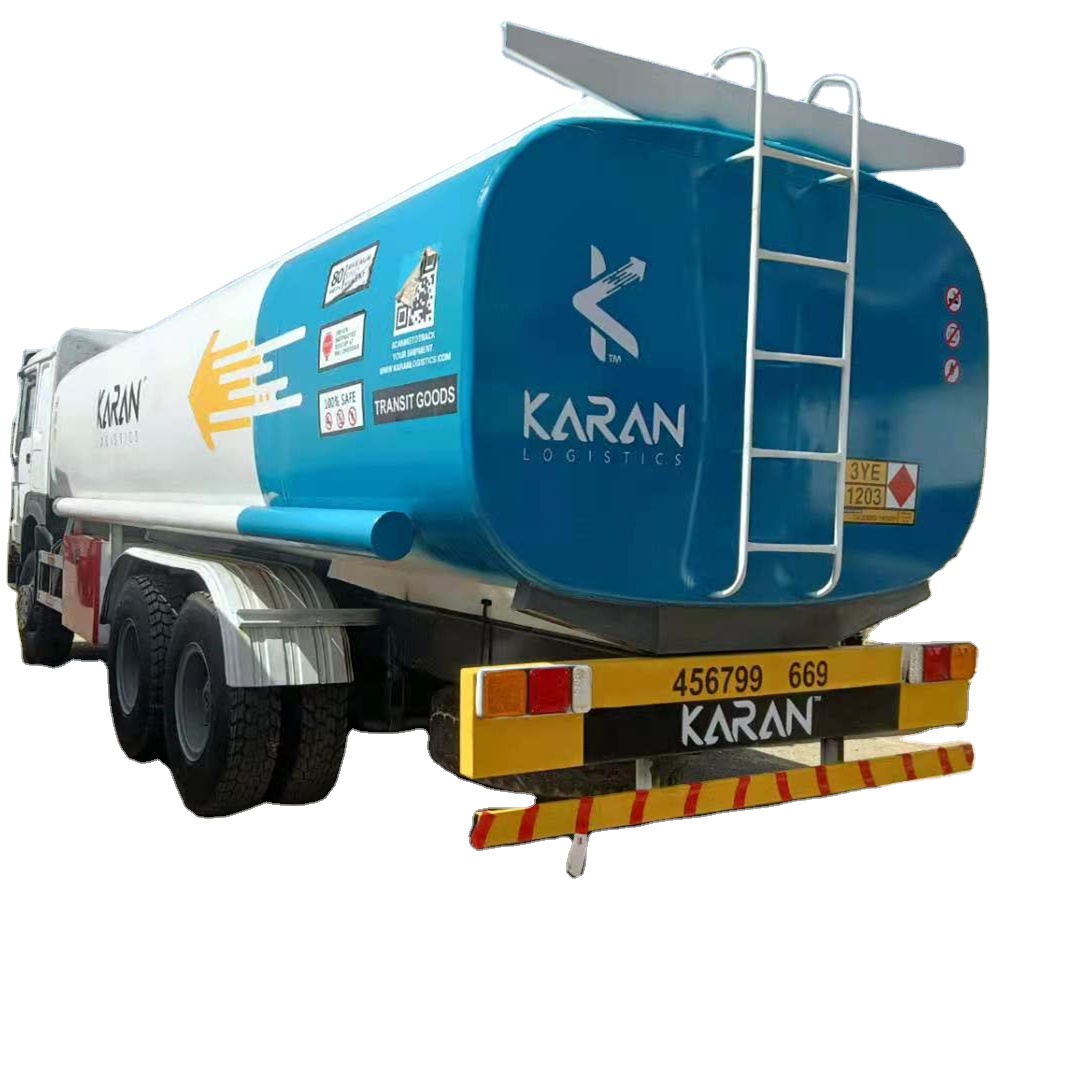 Used Great Condition Sinotruk Howo 6x4 Tank Truck Two Compartments Tanker Lorry Fuel Transportation Truck Diesel Gasoline Tanker